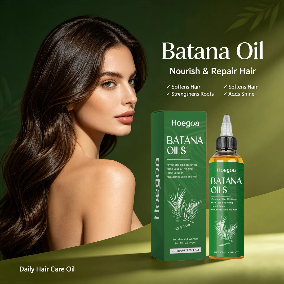 Pure Batana Oil for Hair Growth and Scalp Nourishment Treatment