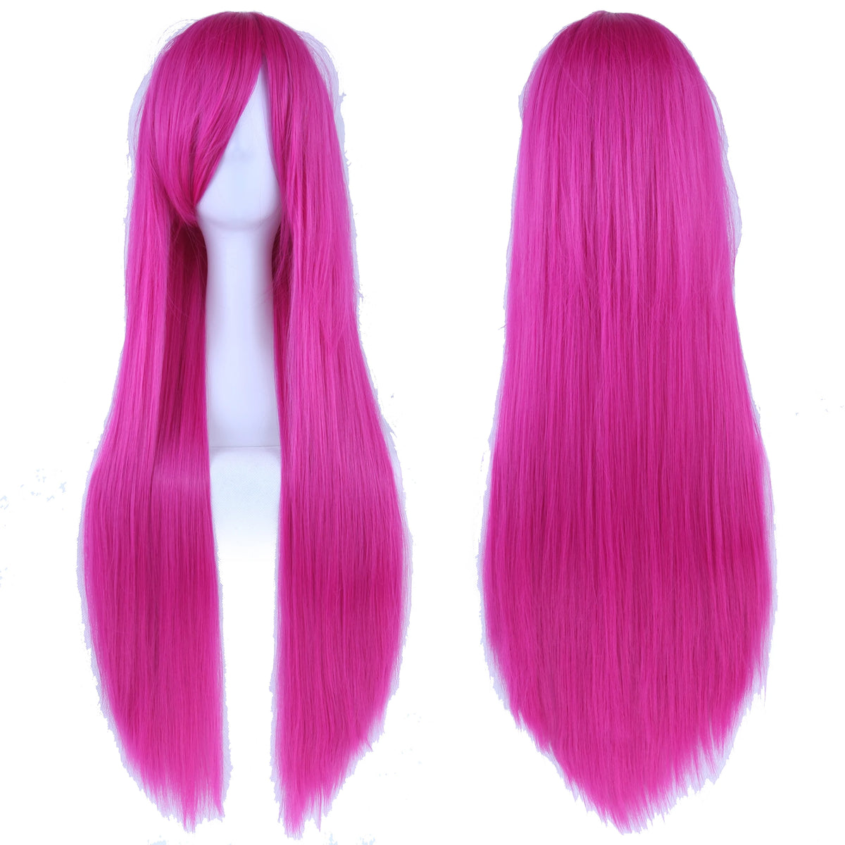 80cm Long Straight Synthetic Wig for Cosplay and Costume Parties