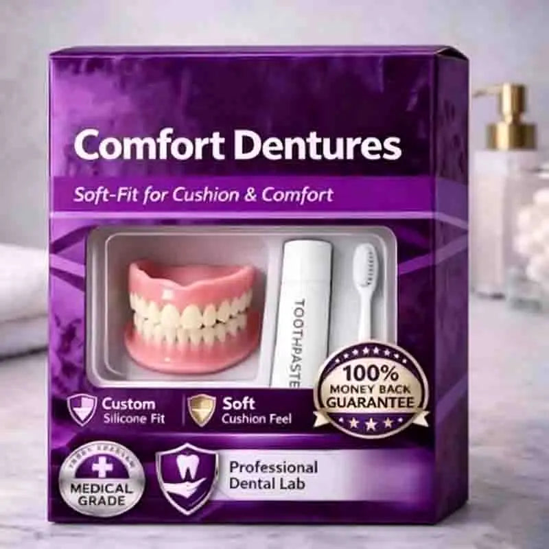 Comfortable Silicone Full Set Dentures for Instant Smile Enhancement