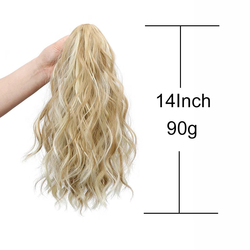 14-Inch Curly Claw Clip Ponytail Hair Extension