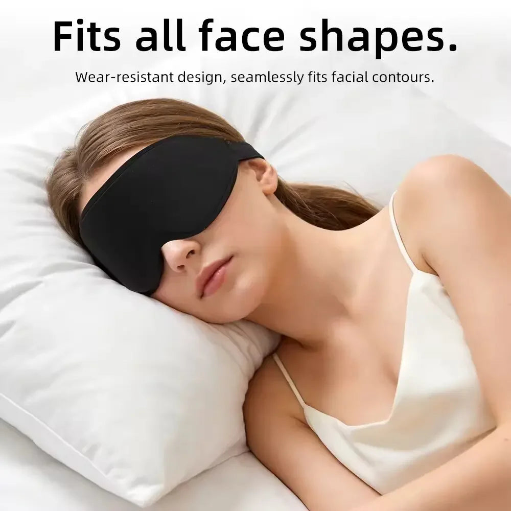 3D Memory Foam Contoured Sleep Mask for Total Light Blockout and Comfort - 12
