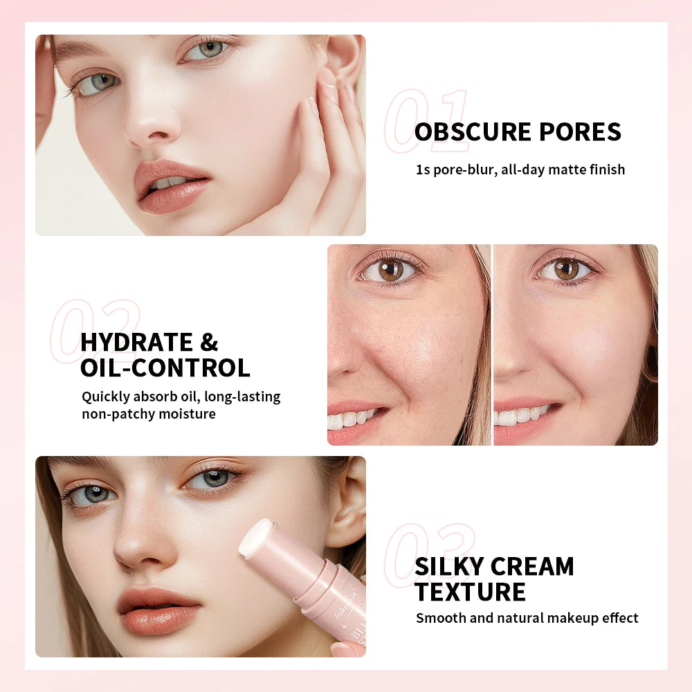 Invisible Pore Primer Stick for Smooth Matte Finish and Oil Control