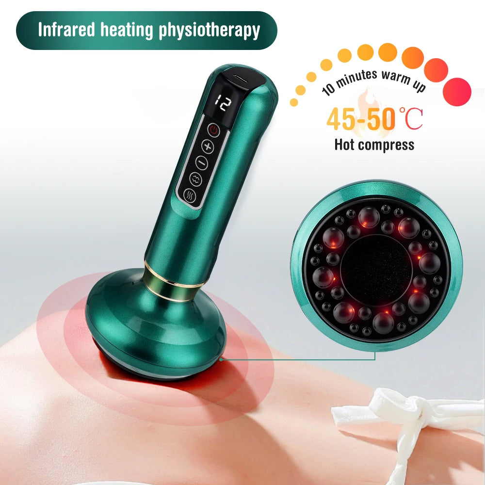 Electric Cupping and Gua Sha Massage Tool for Pain Relief and Recovery - 22
