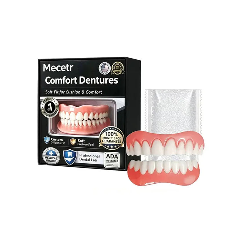 Adjustable Comfort Denture Set for Natural Looking Smile and Support