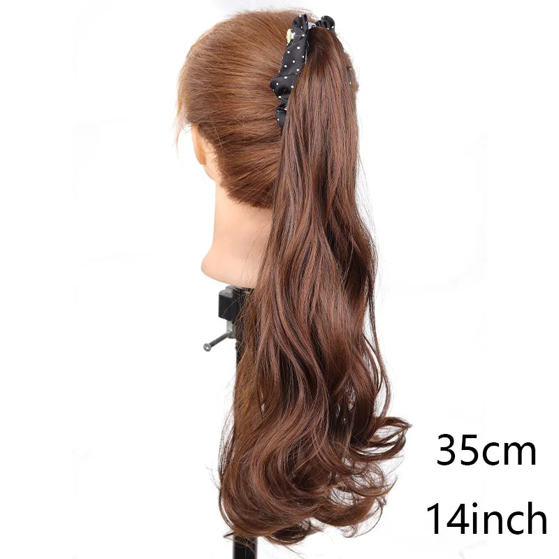 14-Inch Wavy Claw Clip Ponytail Hair Extension