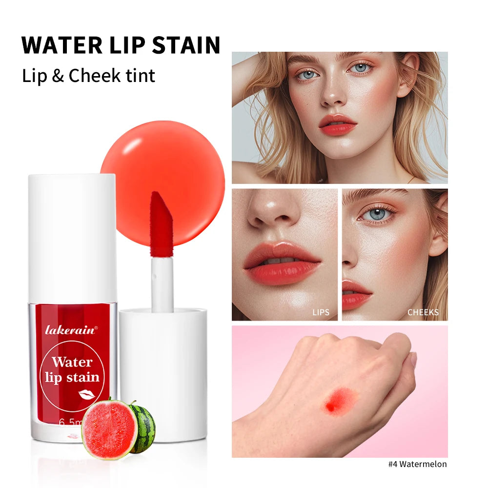 Waterproof Moisturizing Lip Tint and Liquid Blush for All-Day Wear