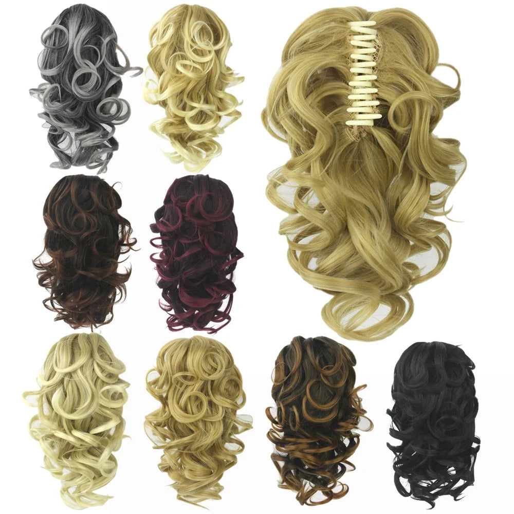 Short Curly Claw Clip Ponytail Hair Extension