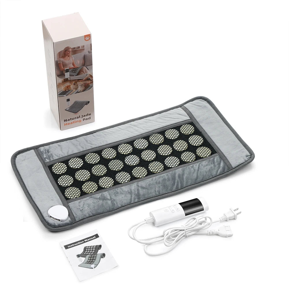 Electric Jade Stone Heating Pad for Pain Relief and Muscle Relaxation - 15
