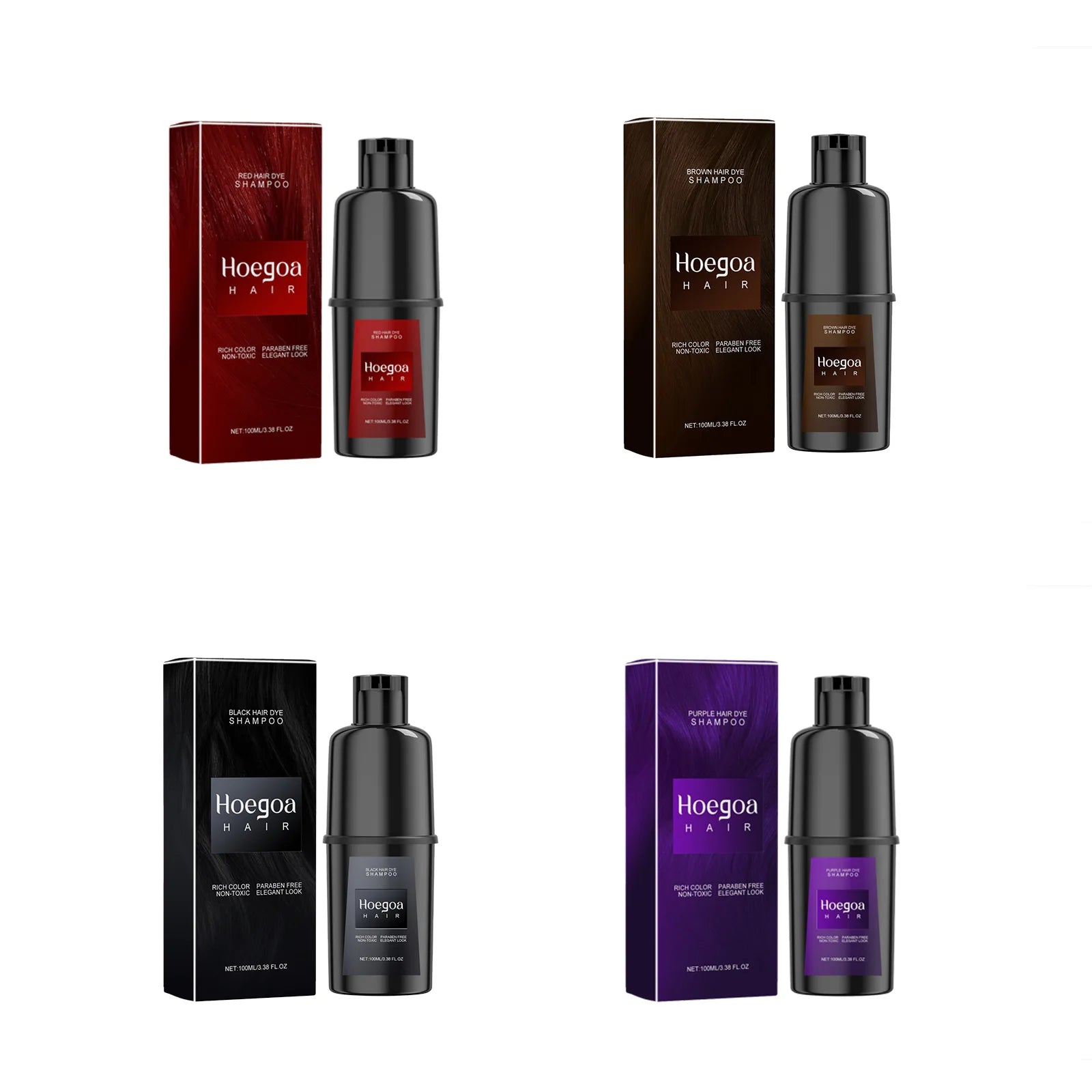 Instant Hair Color Dye Shampoo for Easy Grey Hair Coverage - 2