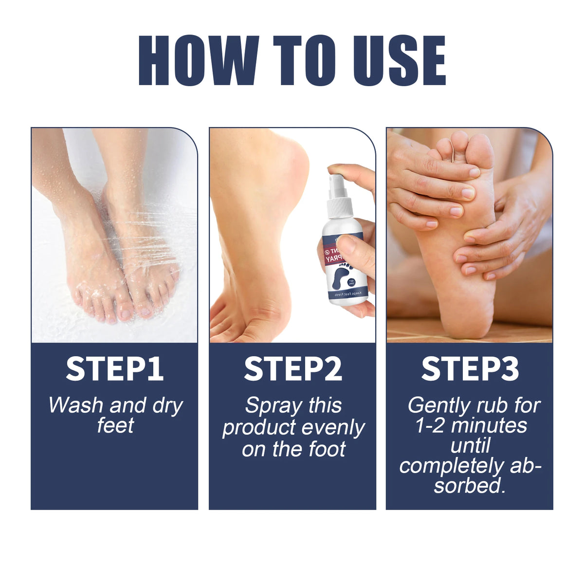 Refreshing Foot Deodorant Spray for Odor Removal and Hydrating Dry Heels