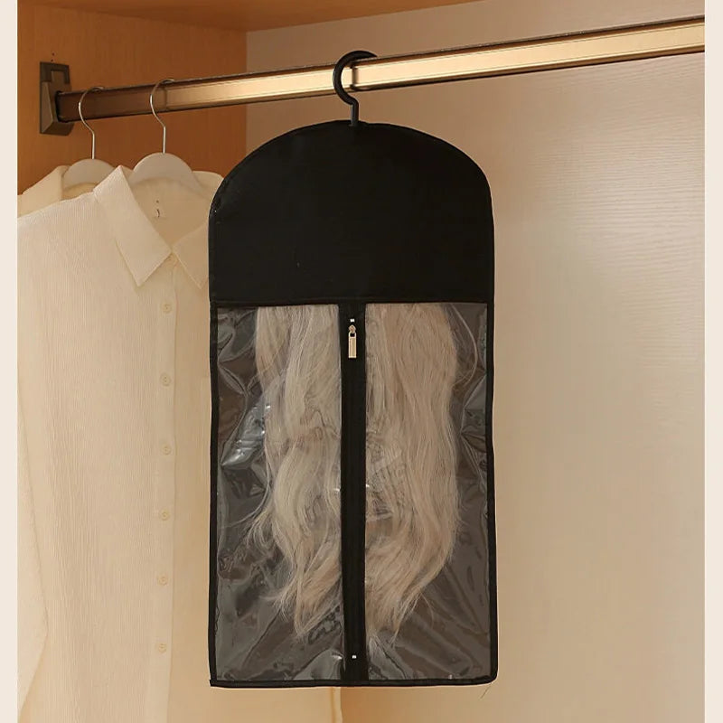 Dust-Proof Hanging Wig Storage Bag with Hanger - 4