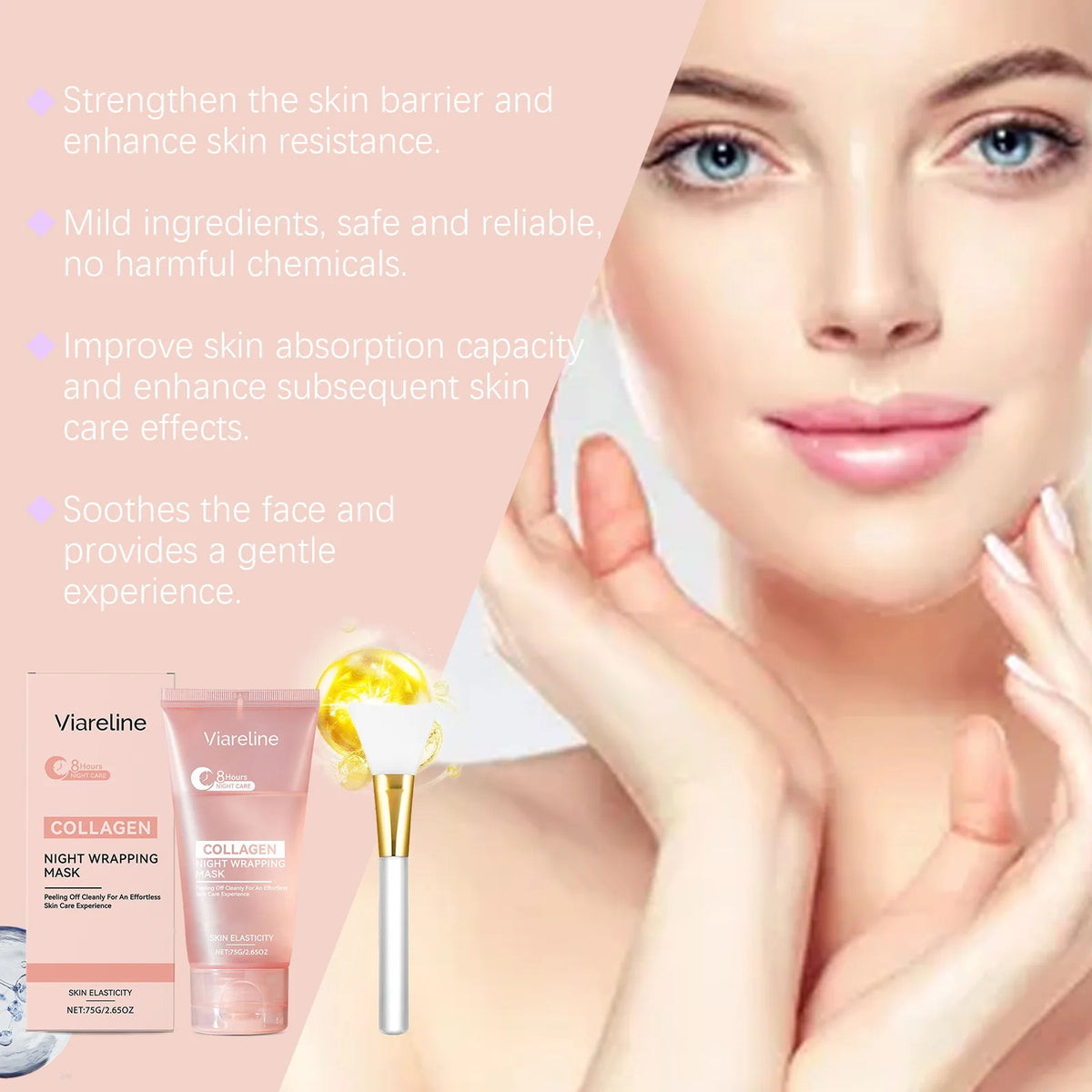Collagen Overnight Firming Peel-Off Mask for Radiant and Plump Skin