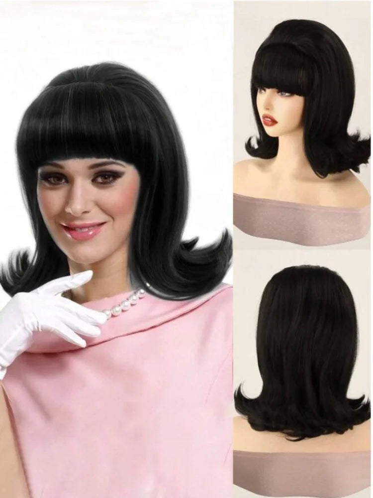 Short Wavy Bob Wig for Women Daily Wear
