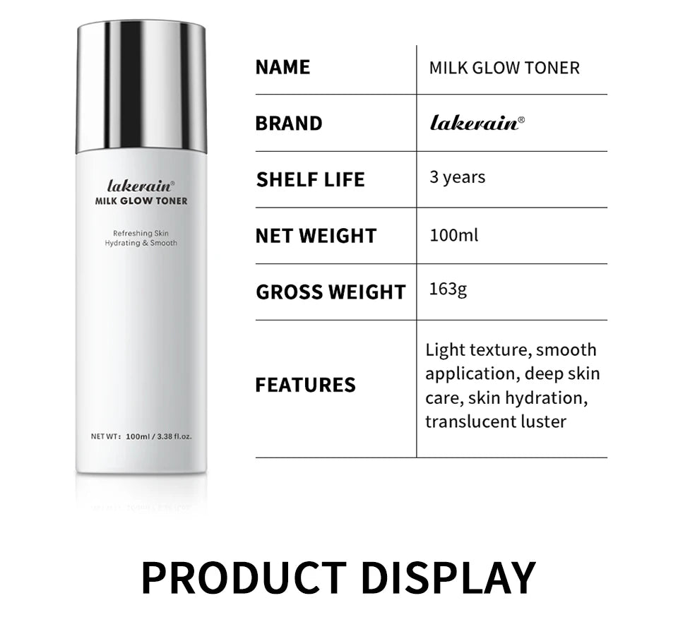 Brightening Milk Glow Face Toner for Hydrated and Radiant Skin - 15