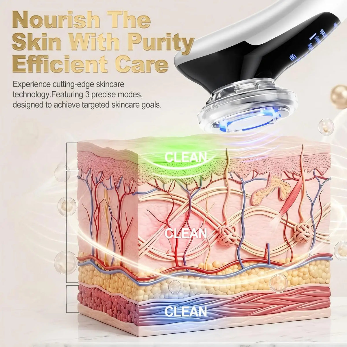 5-in-1 Micro-Current LED Facial Lifting and Skin Tightening Massager