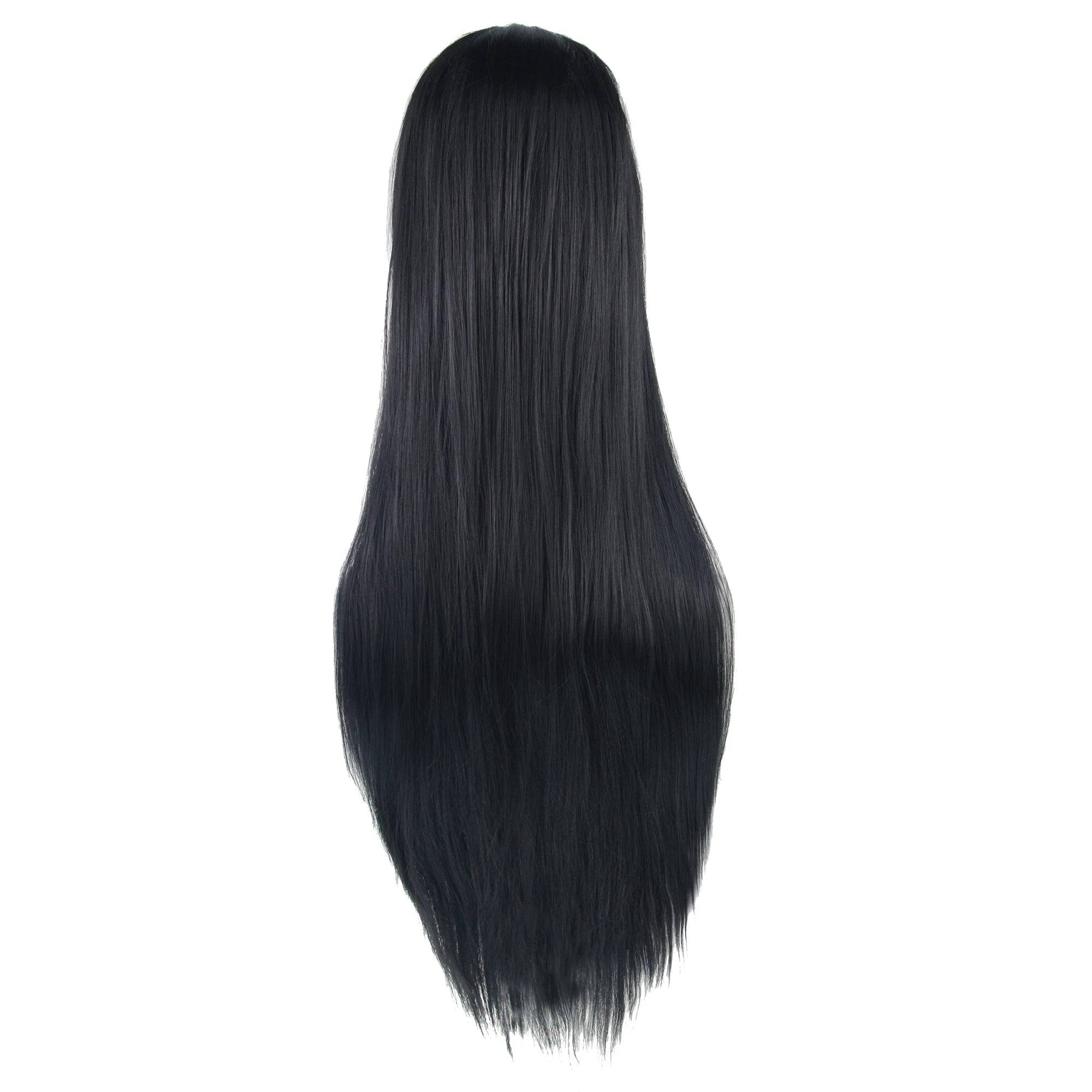 Long Straight Black Cosplay Wig for Anime Costumes and Character Styling - 3