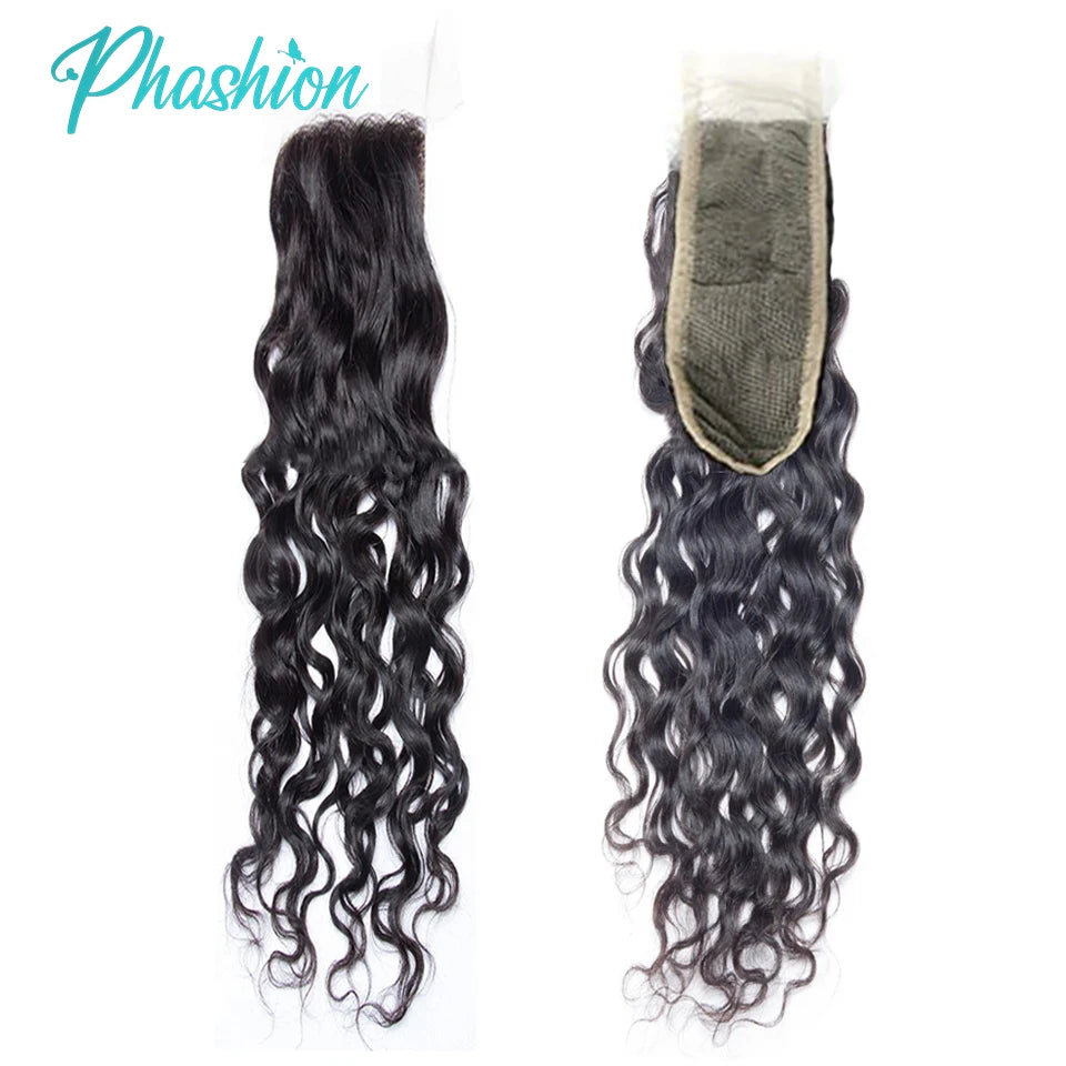 Water Wave Human Hair Lace Closure for Natural Styling - 1