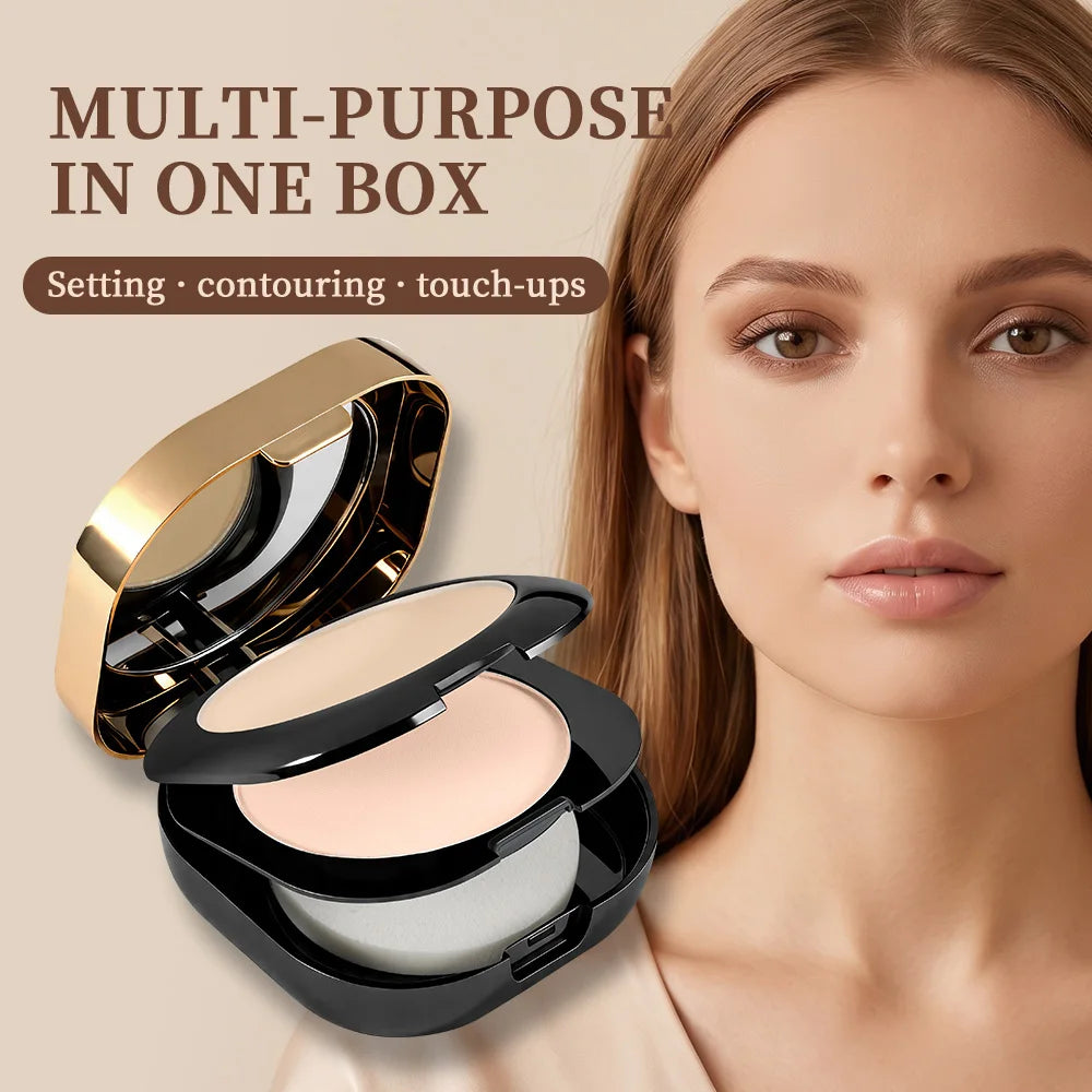 Double Layer Matte Setting Powder for Long-Lasting Oil Control and Coverage - 2