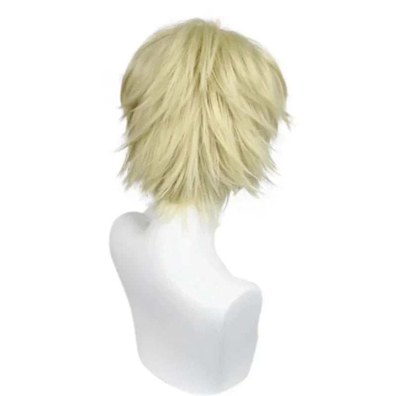 Short Layered Synthetic Cosplay Wig for Costume Parties and Events - 16