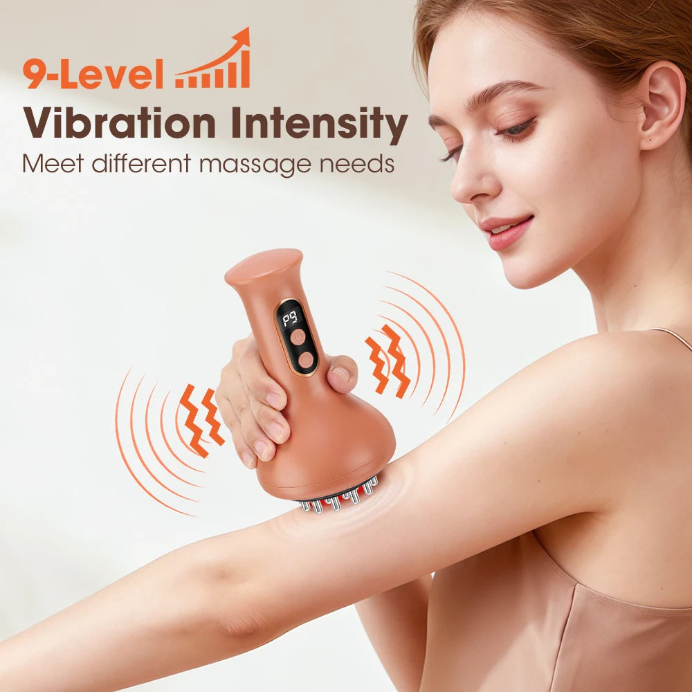 Electric Cupping and Scraping Massager with Heat and Vibration - 21