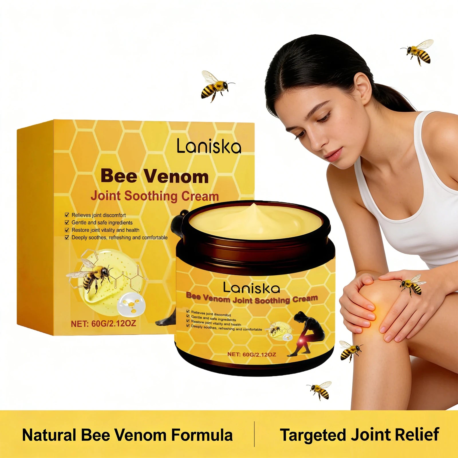 Bee Venom Joint Soothing Cream for Muscle and Joint Relief - 5
