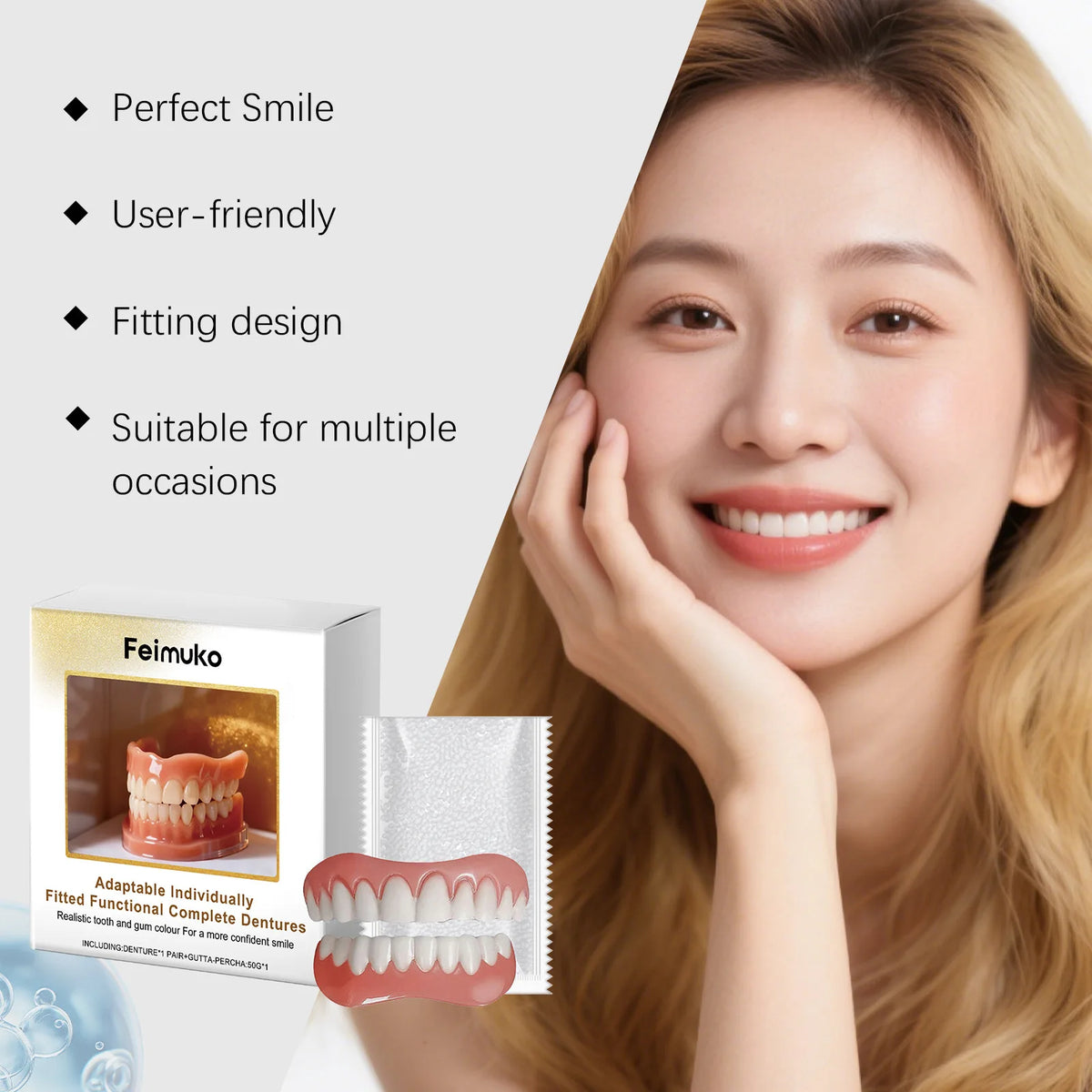 Custom Fit Cosmetic Dentures for a Confident Natural Smile
