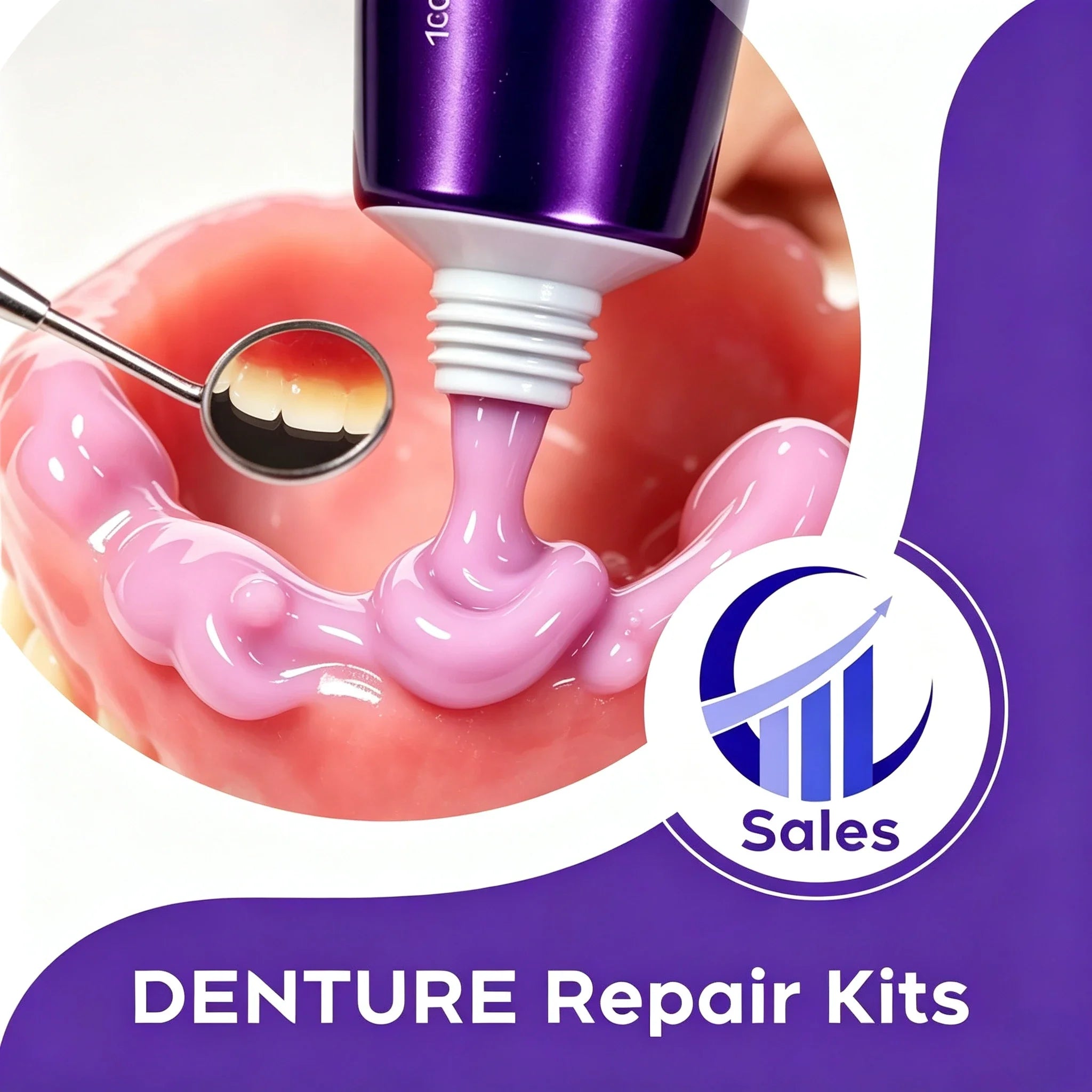 Soft Silicone Denture Reline Cushion for Stabilizing Comfort and Fit - 7