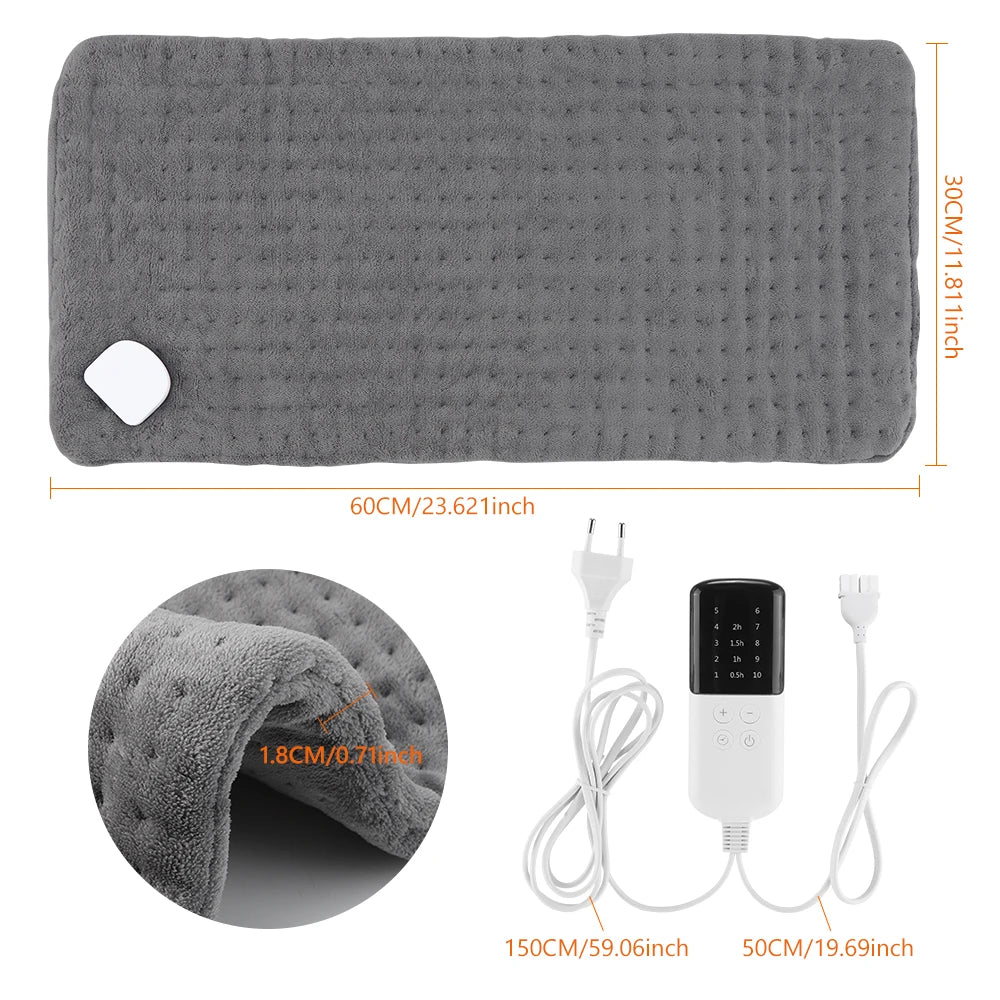 Electric Flannel Heating Pad for Back Pain and Muscle Relief - 17