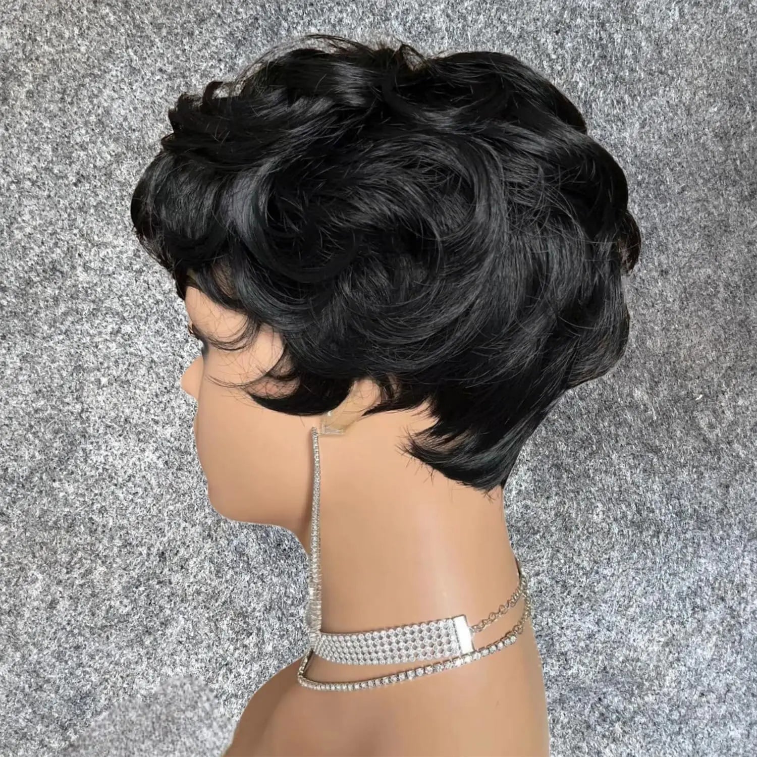 Short Curly Pixie Cut Wig for Daily Wear - 5