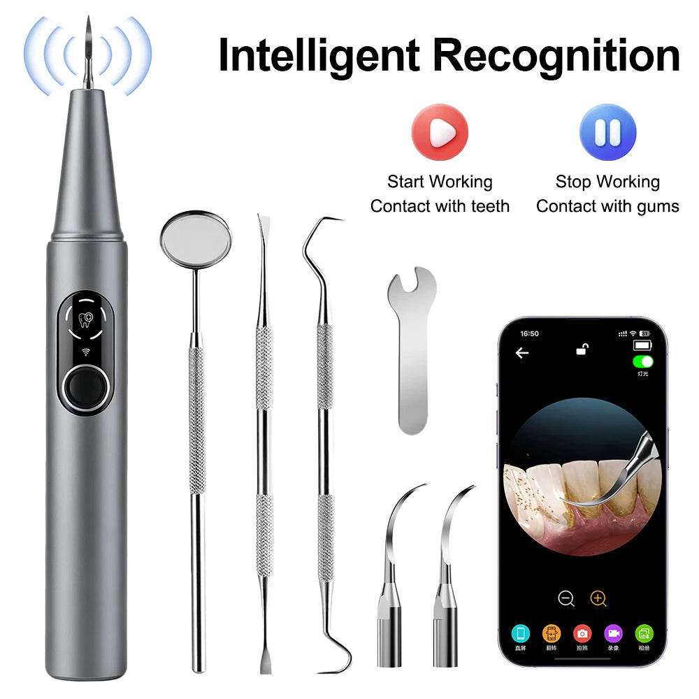 Visual Ultrasonic Dental Scaler with HD Camera for Plaque Tartar Removal - 1
