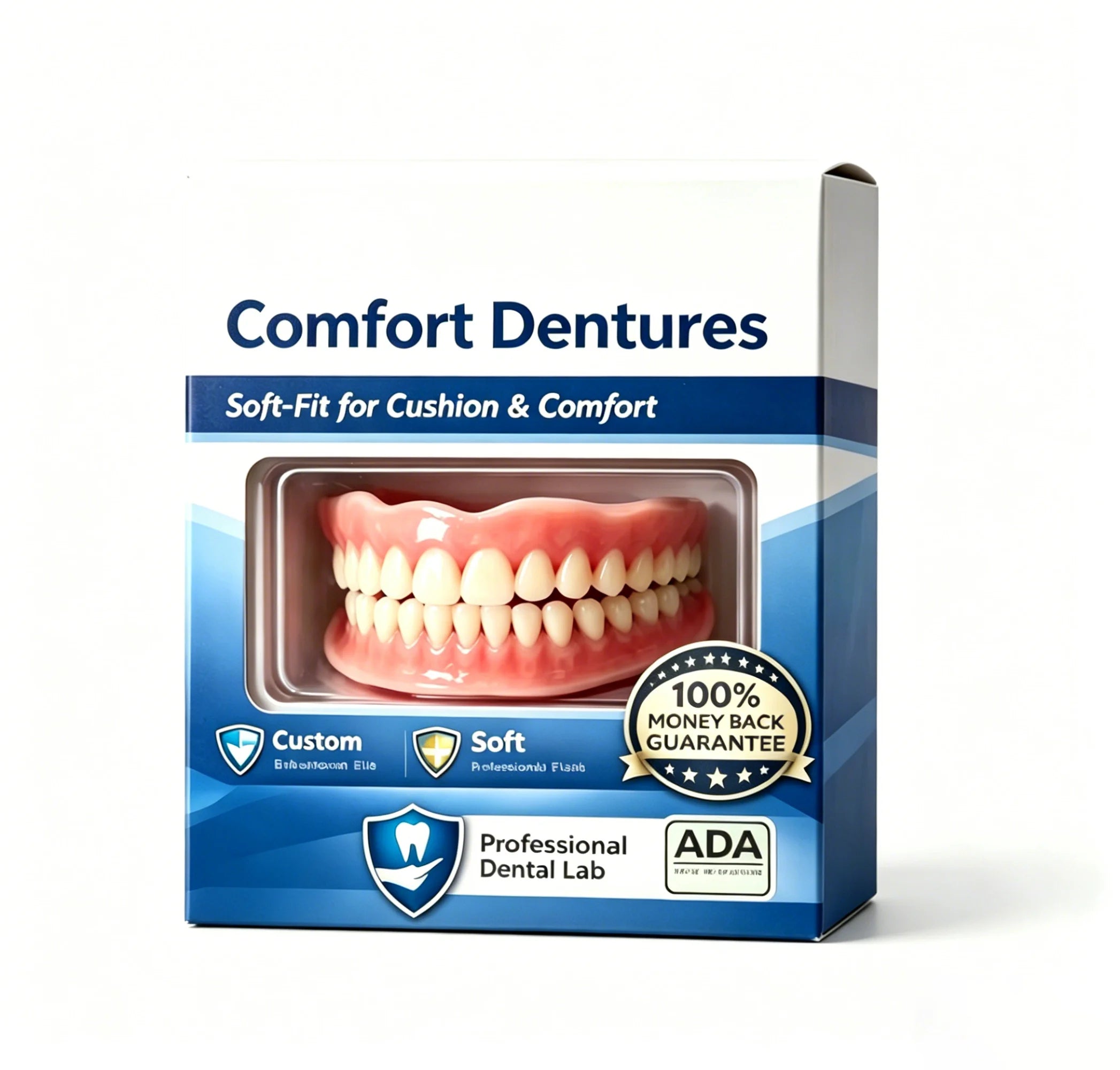 Flexible Silicone Denture Set for Natural Comfort Fit and Realistic Smile - 6