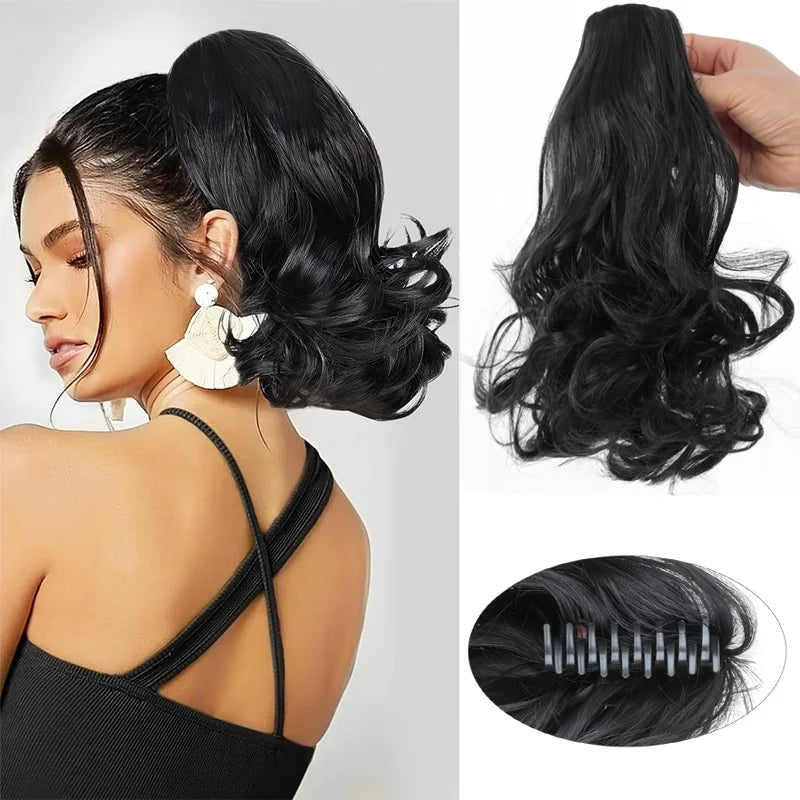12-Inch Curly Claw Clip Ponytail Extension - 1
