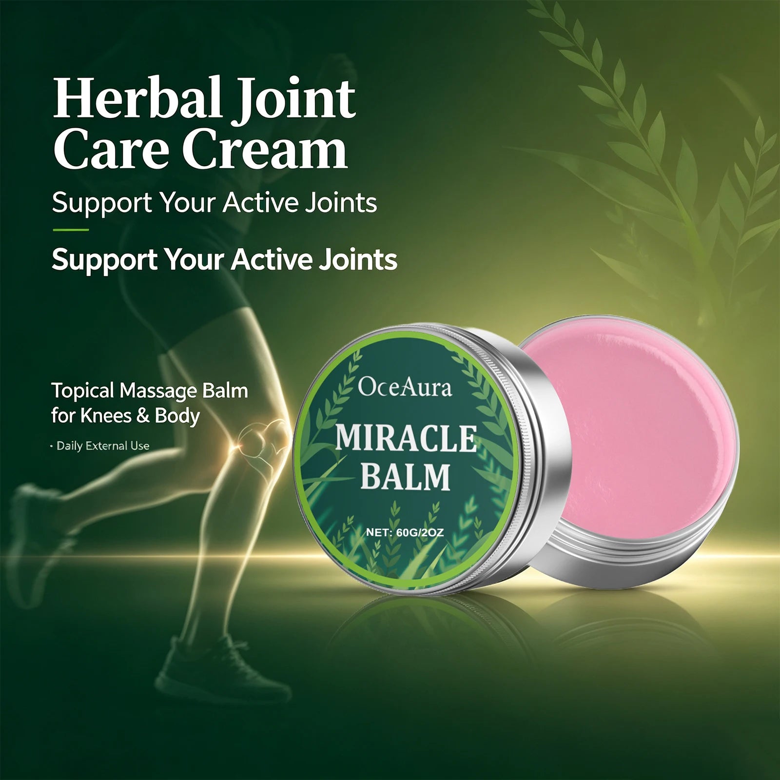 Herbal Muscle and Joint Relief Massage Balm for Daily Body Recovery - 5