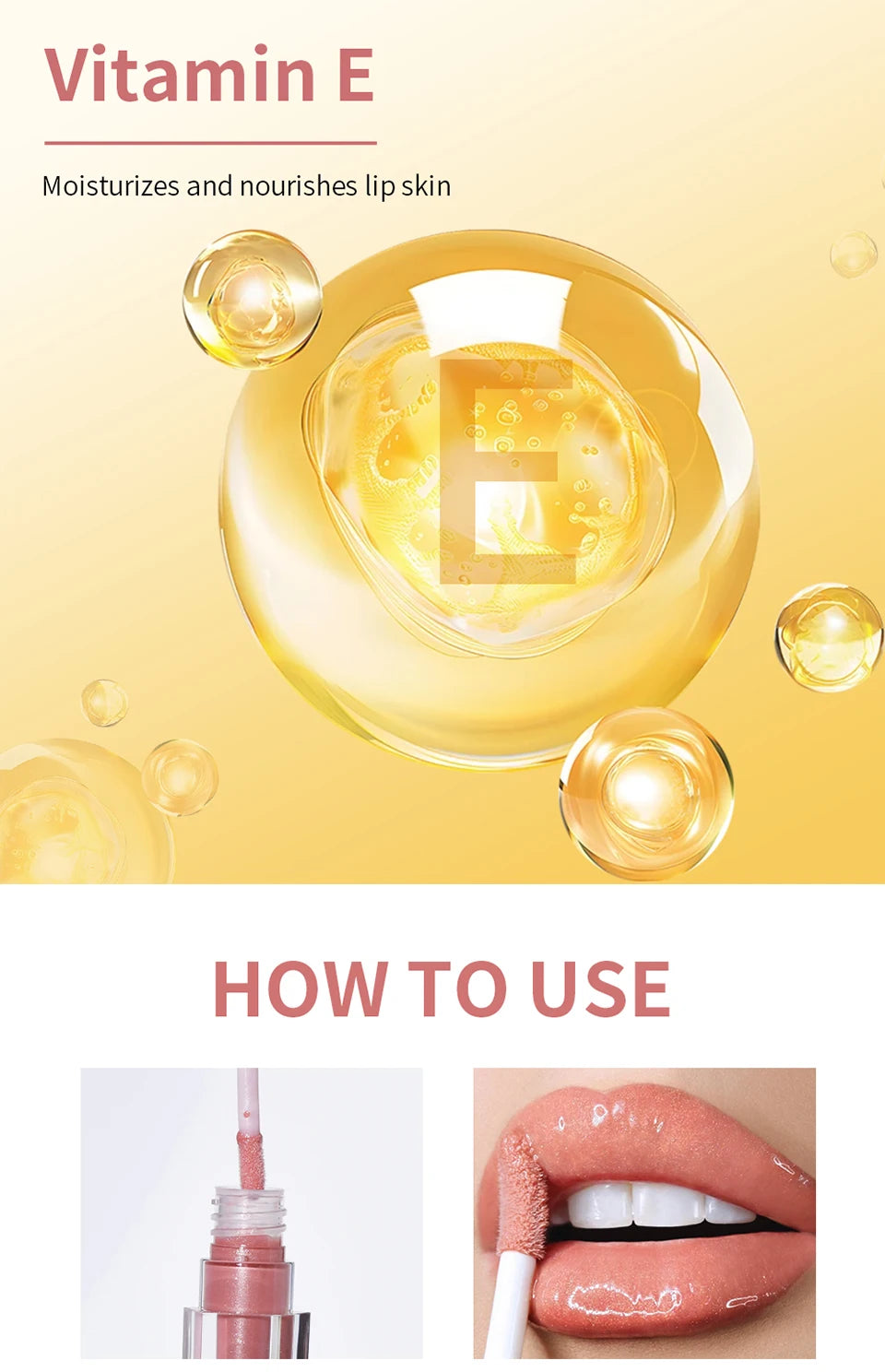 Hydrating Liquid Lip Gloss with Shimmer for Plump and Moisturized Lips