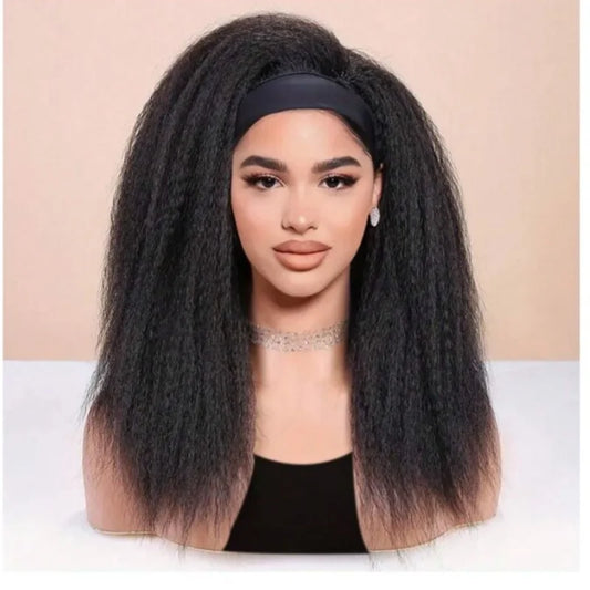 Kinky Straight Headband Wig for Daily Styling