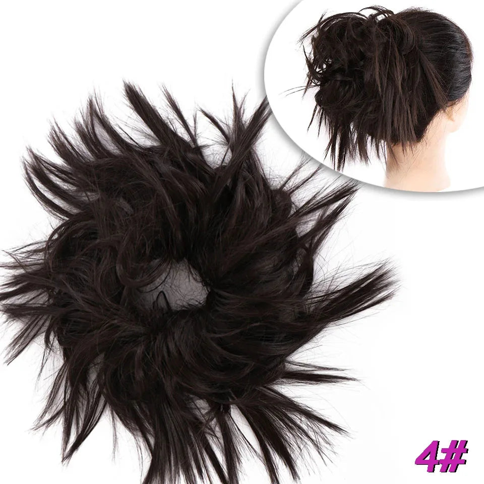 Curly Messy Bun Hair Extension with Drawstring for Instant Volume - 31
