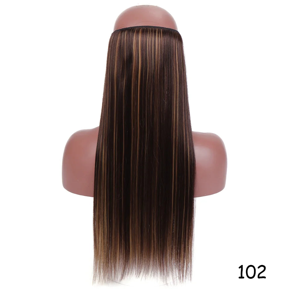 22-Inch Invisible Wire Hair Extensions for Instant Length