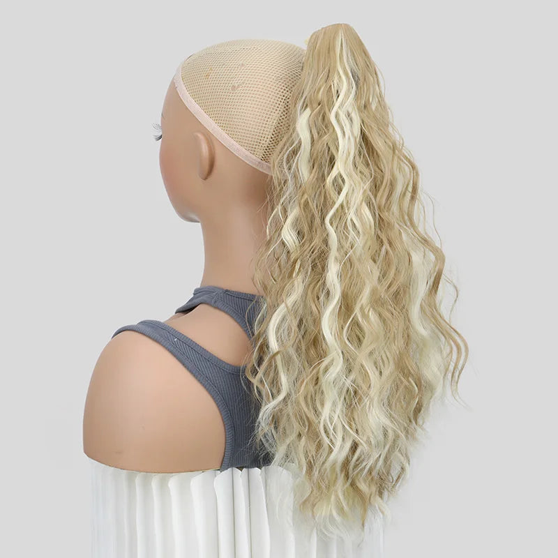 20-Inch Wavy Curly Claw Clip Ponytail Extension