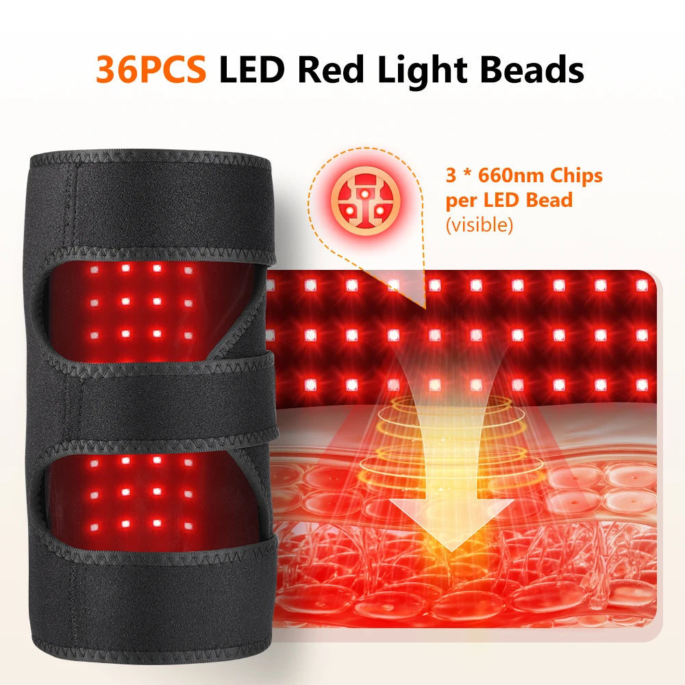 Red Light Therapy Heated Knee Brace for Joint Pain and Muscle Relief