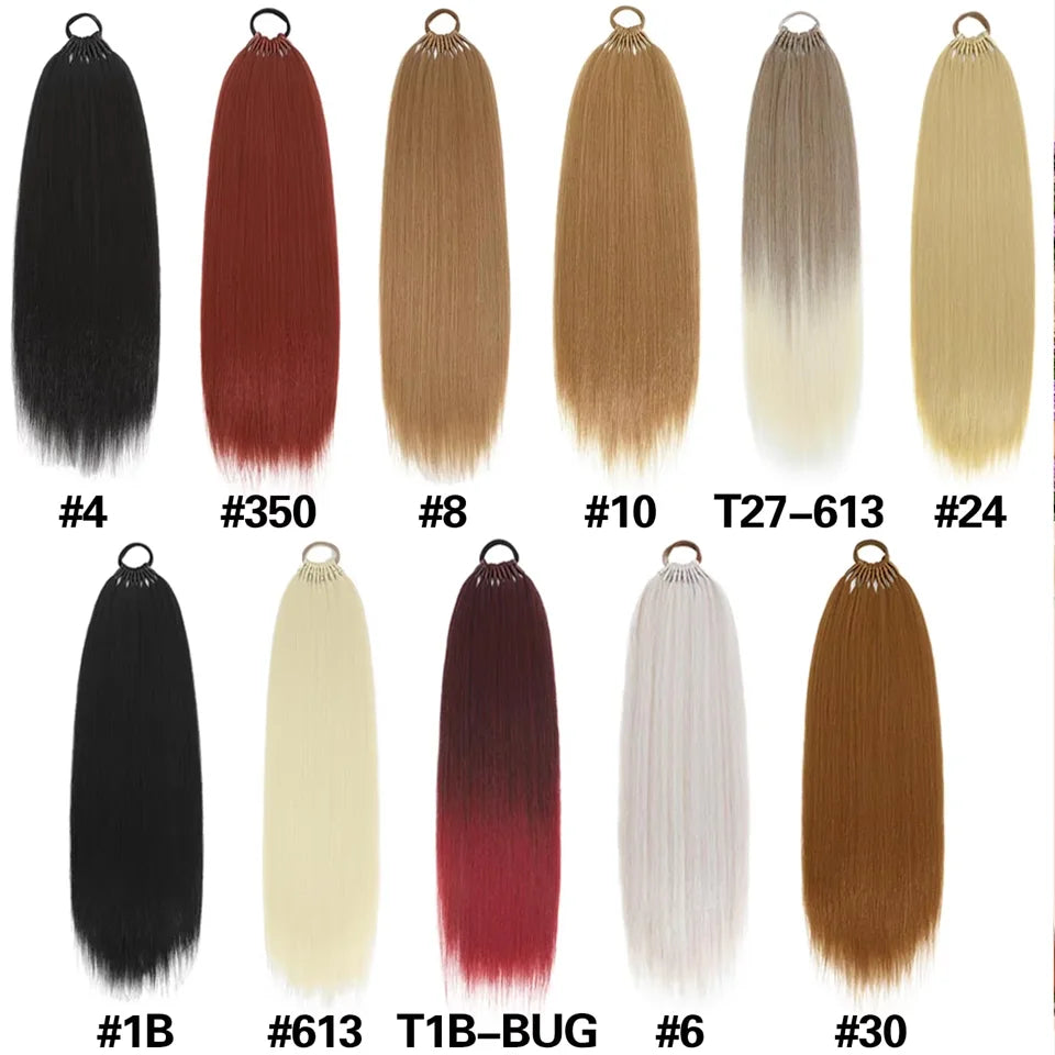 24-Inch Straight Synthetic Ponytail Extension