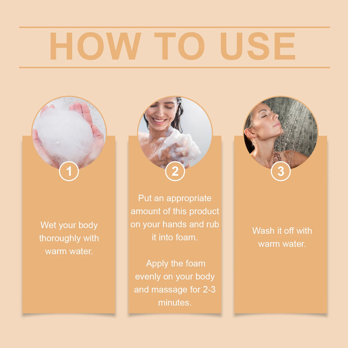 Persimmon Body Wash for Natural Odor Elimination and Skin Refreshment