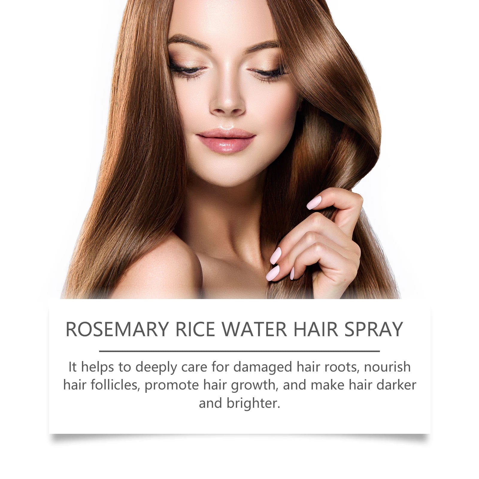 Rosemary Rice Water Hair Spray for Dry Frizzy Hair and Scalp Repair - 14