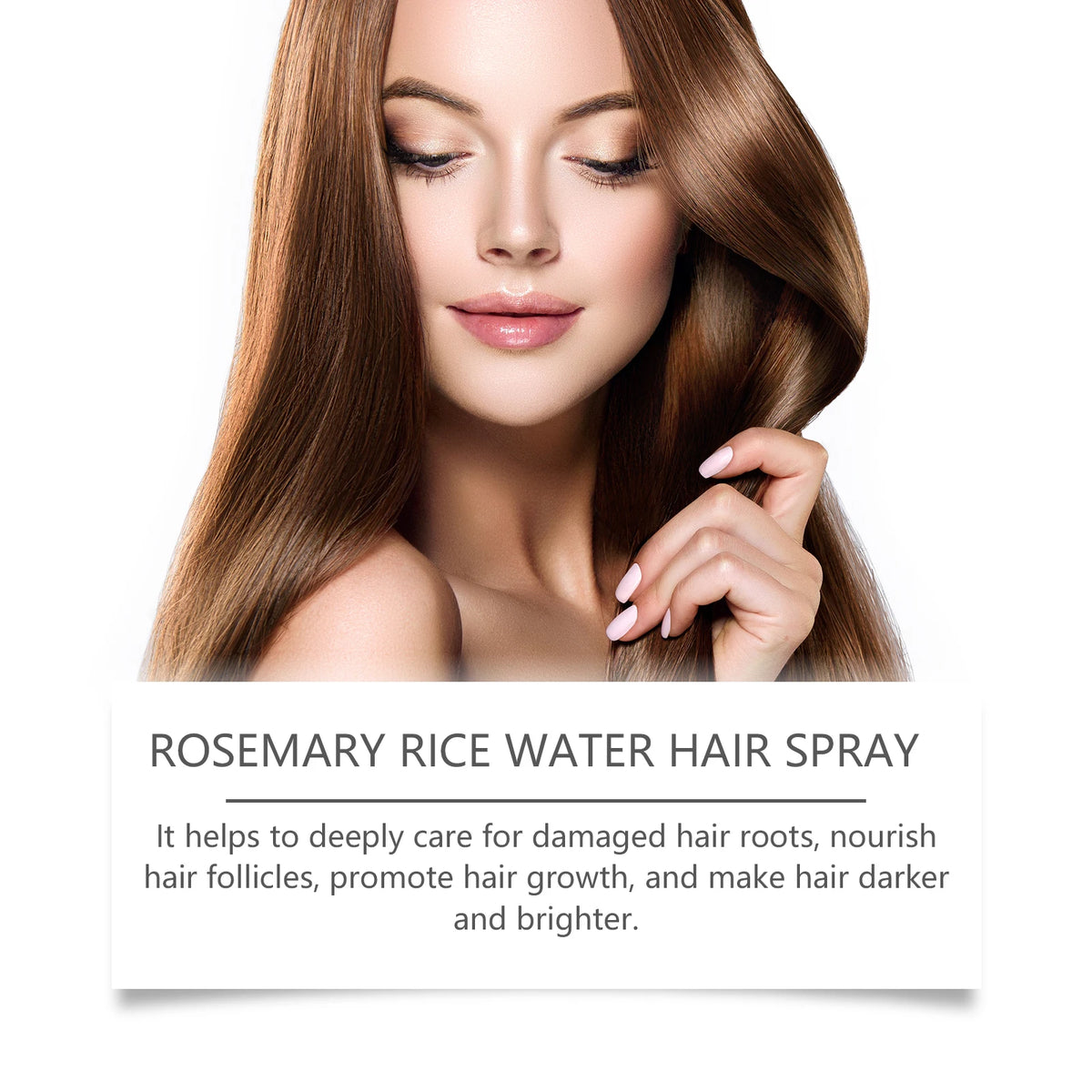 Rosemary Rice Water Hair Spray for Dry Frizzy Hair and Scalp Repair