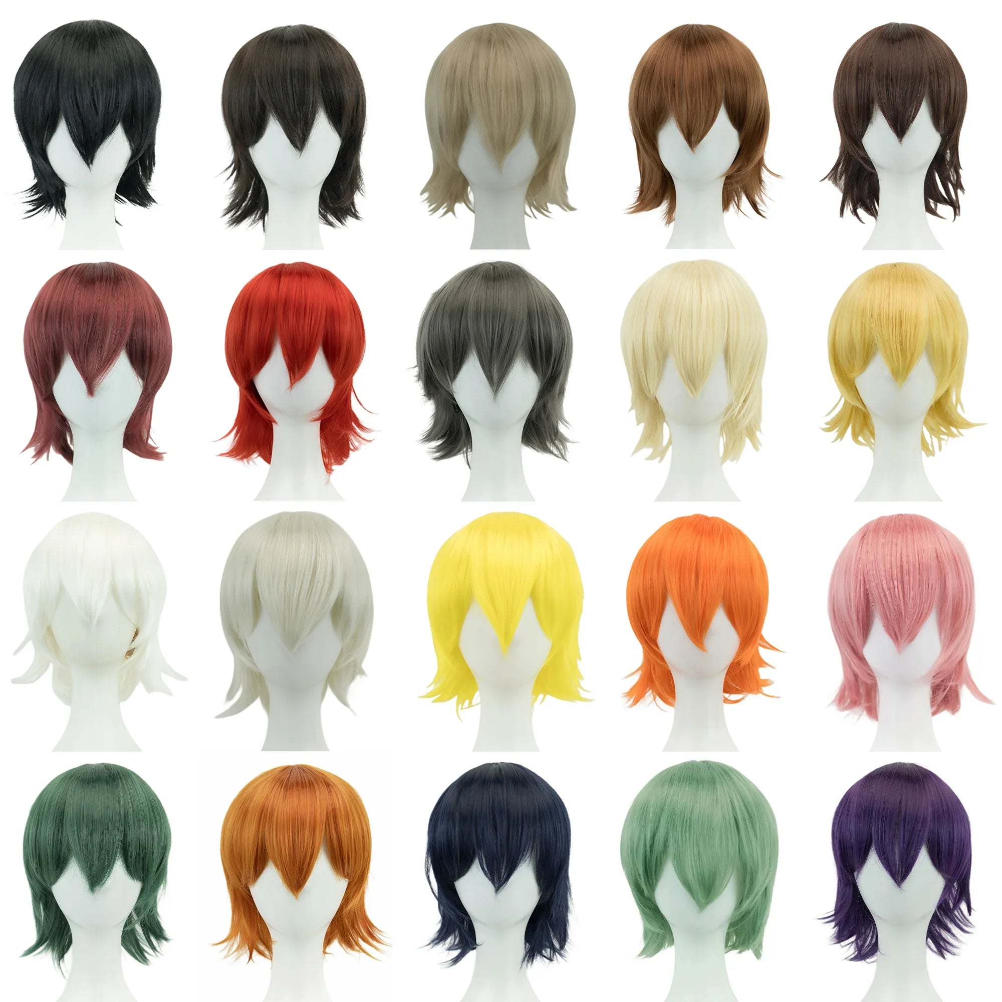 Short Bob Cosplay Wig with Bangs for Costume Parties and Daily Wear - 1