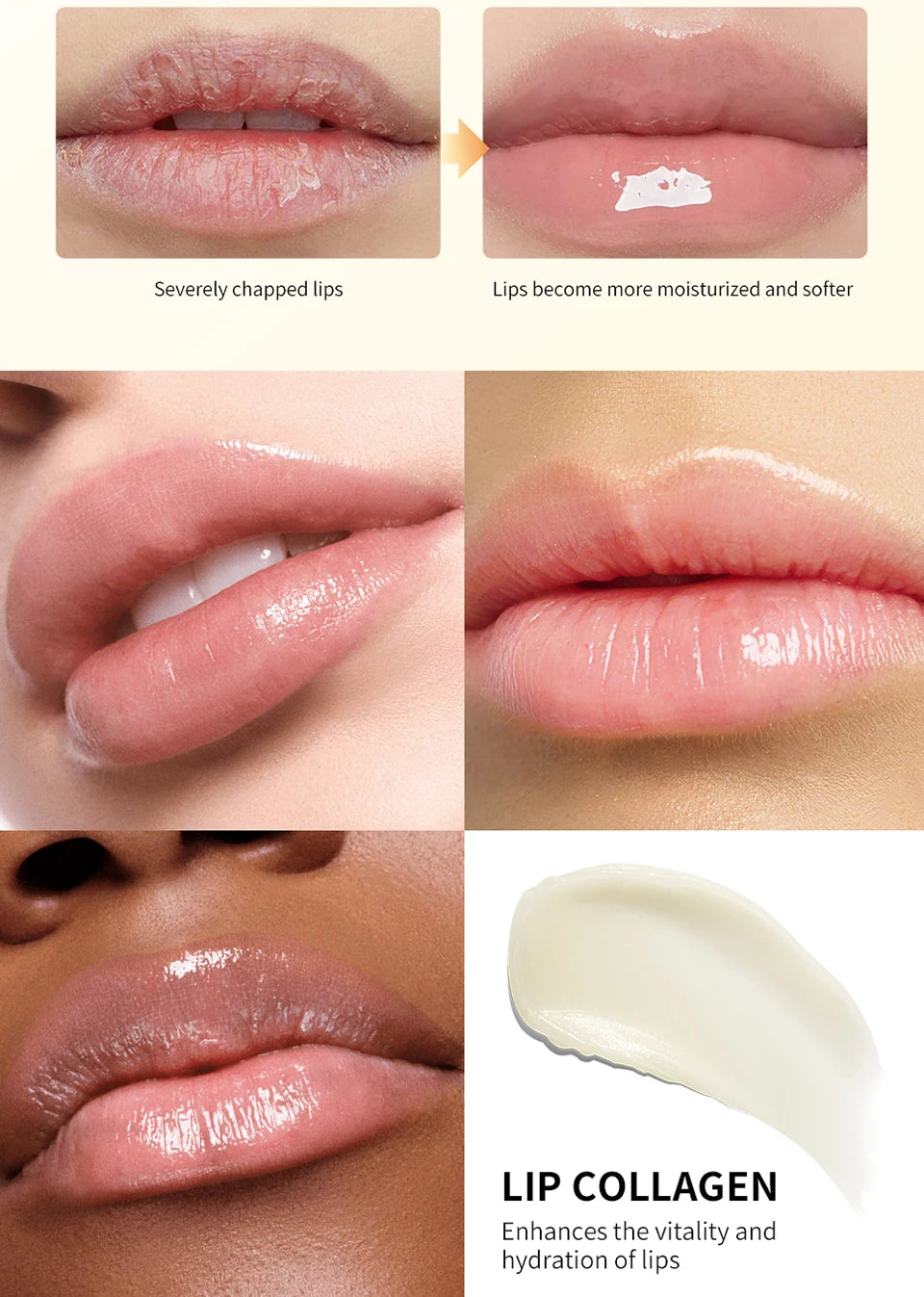 Collagen Infused Moisturizing Lip Repair Mask for Dry and Cracked Lips - 13