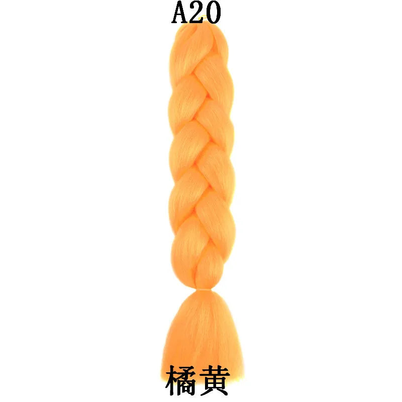 24-Inch Synthetic Jumbo Braiding Hair Extensions for Styling