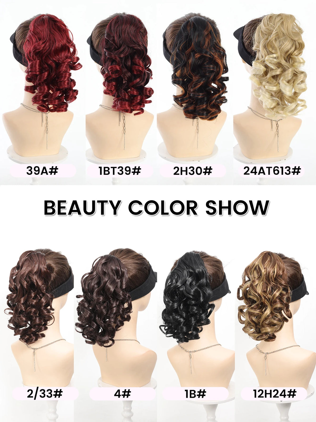 12-Inch Curly Claw Clip Ponytail Extension