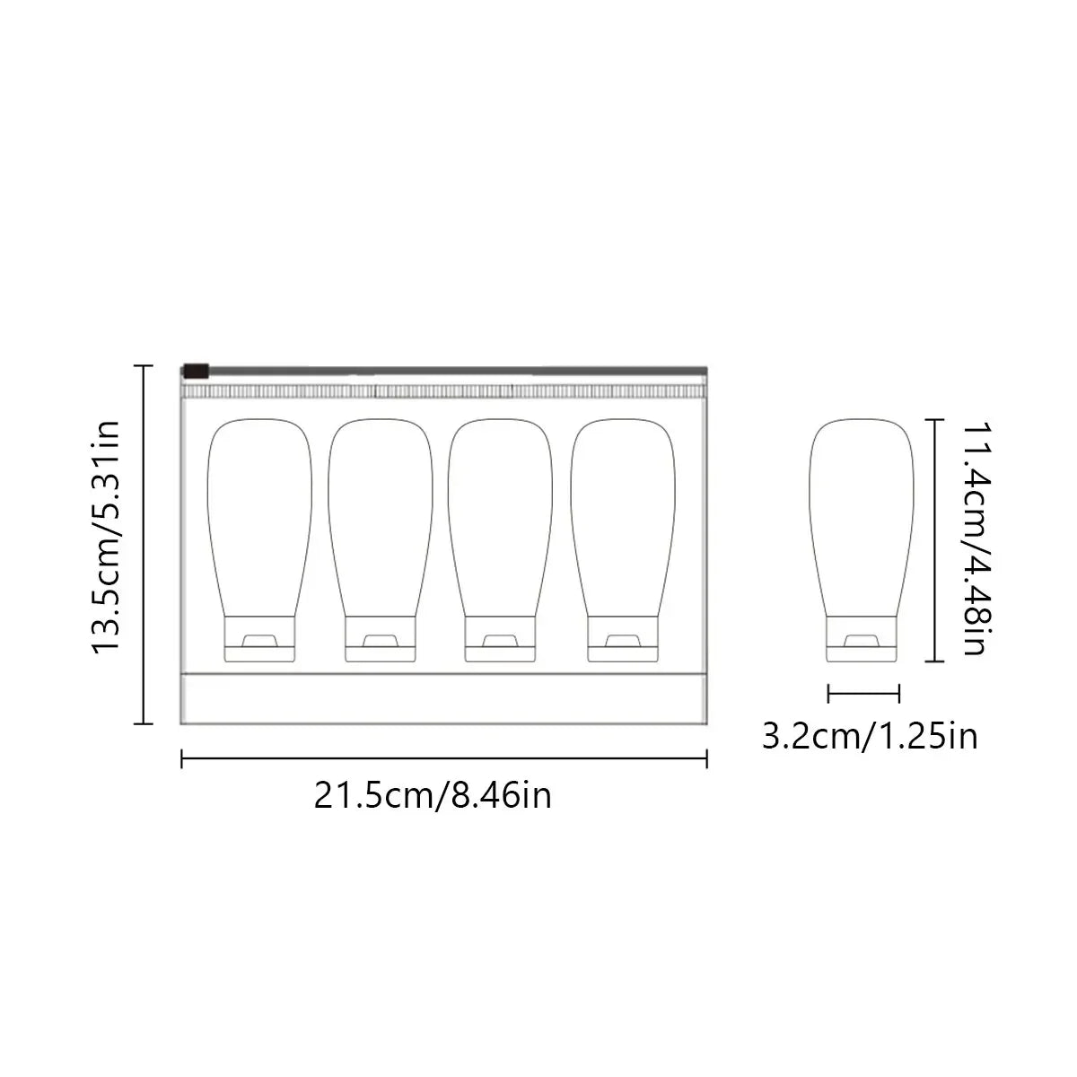 Leak-Proof Silicone Travel Bottles for Toiletries and Lotions - 6