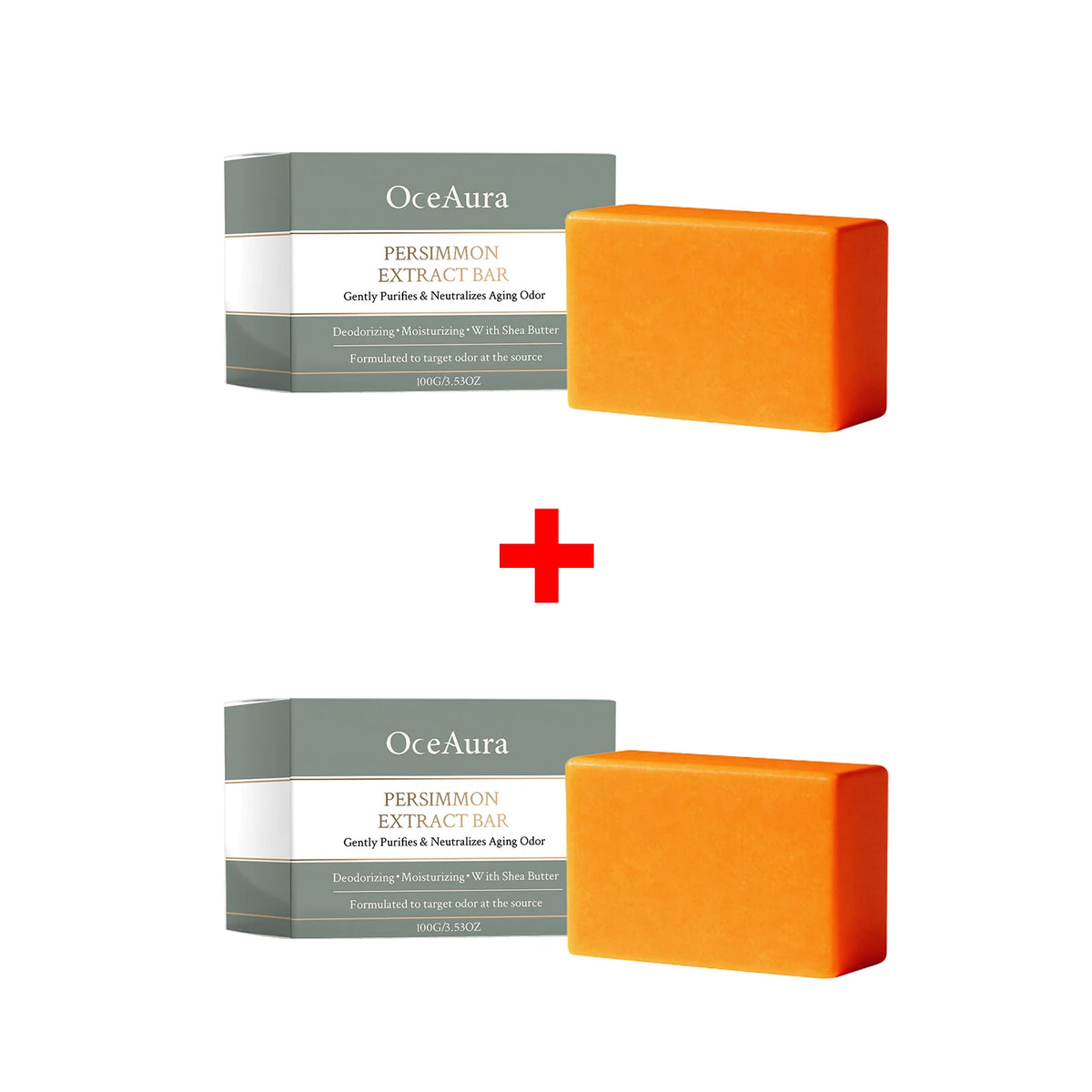 Persimmon Extract Deodorizing Body Soap for Aging Odor and Skin Care