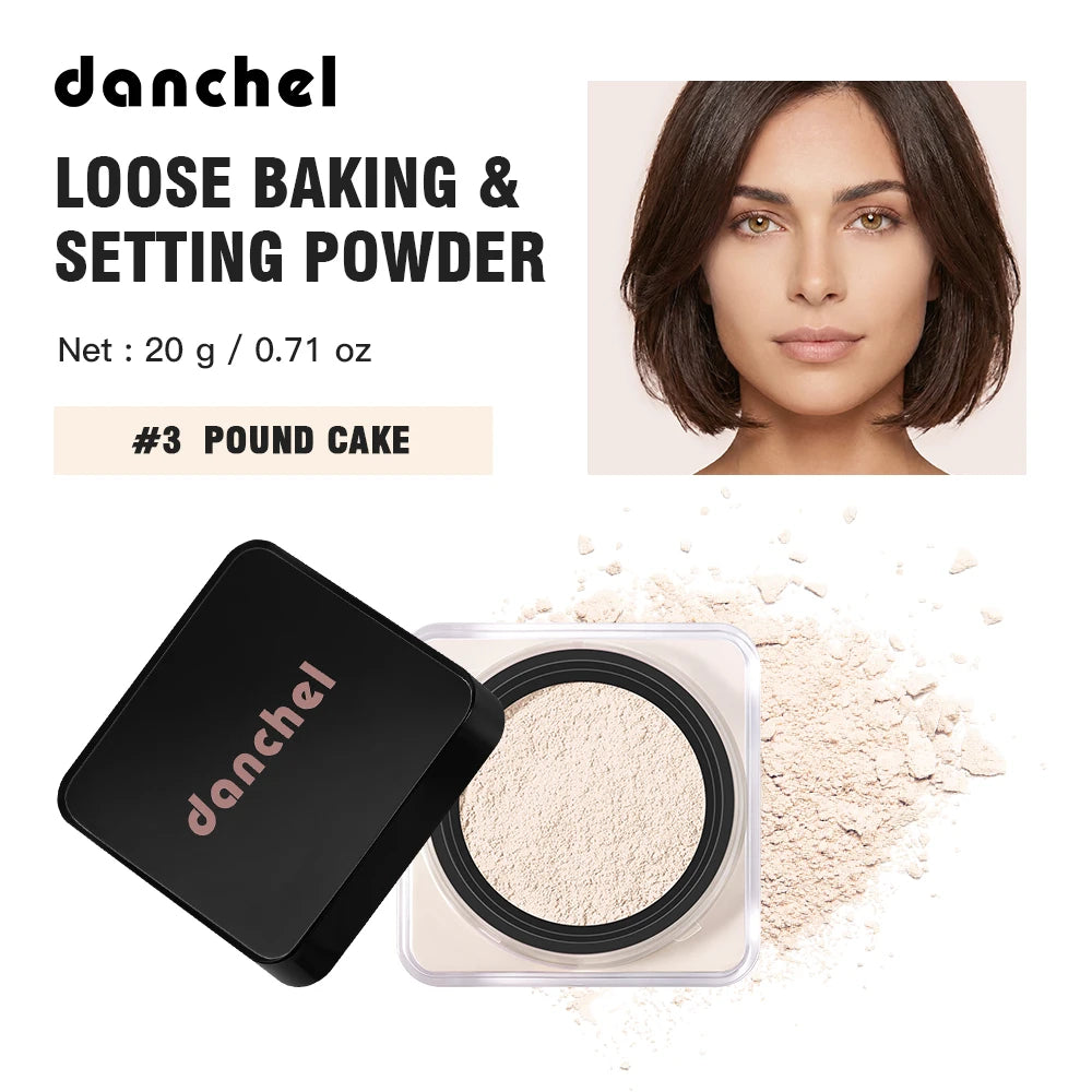 Matte Finish Loose Baking and Setting Powder for Flawless Long-Lasting Wear